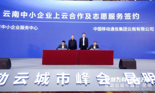 移动云城市峰会暨联合共建云南省中小企业自愿服务体系合作协议在昆明举办